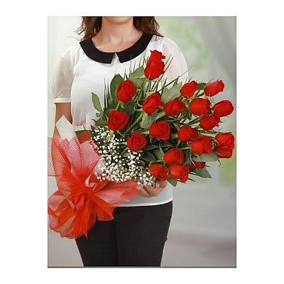 21 Kirmizi G�l Buket